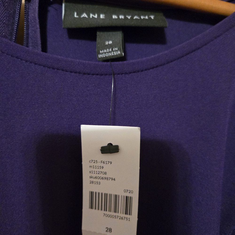 Lane Bryant Purple Lena Dress NWT 28W - Picture 3 of 13